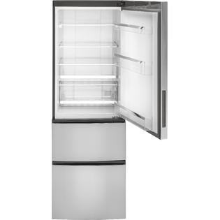 Ge Appliances Gle12hslss 11 9 Cu Ft Bottom Freezer Refrigerator Stainless Steel American Freight Sears Outlet