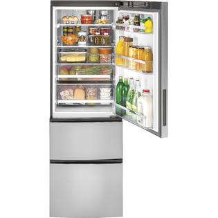 Ge Appliances Gle12hslss 11 9 Cu Ft Bottom Freezer Refrigerator Stainless Steel American Freight Sears Outlet