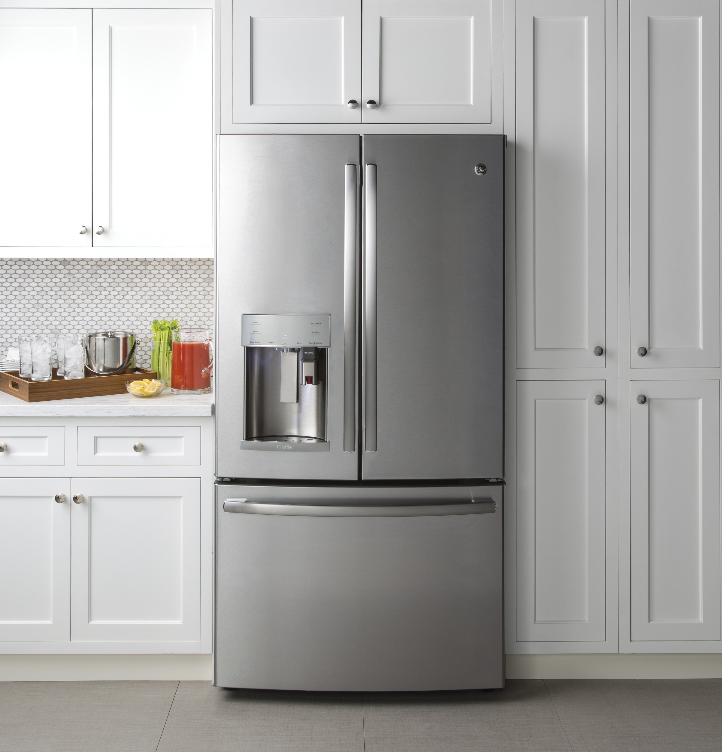 Ge Profile Series Pye22pskss 22 2 Cu Ft Counter Depth French