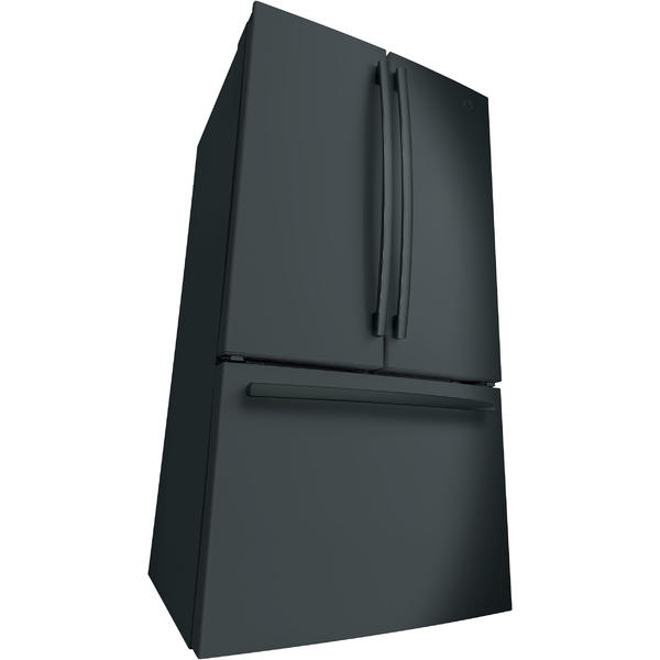 GE Appliances GNE27JGMBB 27 cu. ft. French Door Refrigerator Black