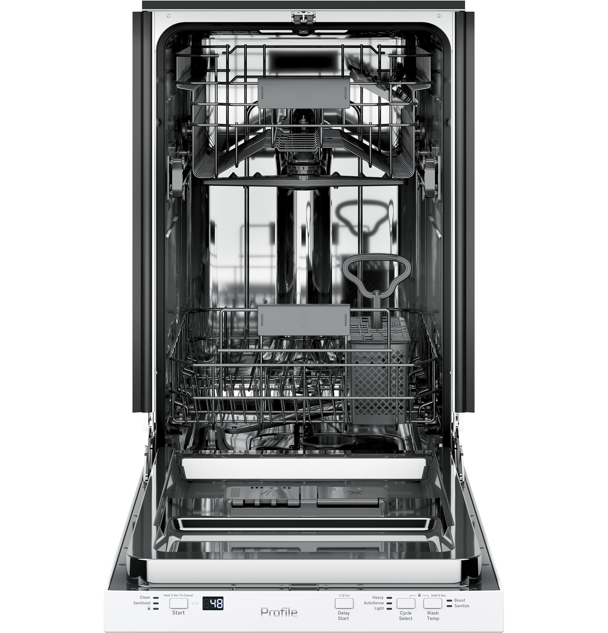 Ge Profile Series Pdt145sglww 18 Built In Dishwasher White