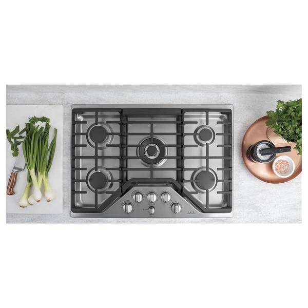 Ge Cafe Cgp95302ms1 30 Built In Gas Cooktop White Sears