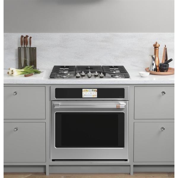 Ge Cafe Cgp95302ms1 30 Built In Gas Cooktop White Sears Home