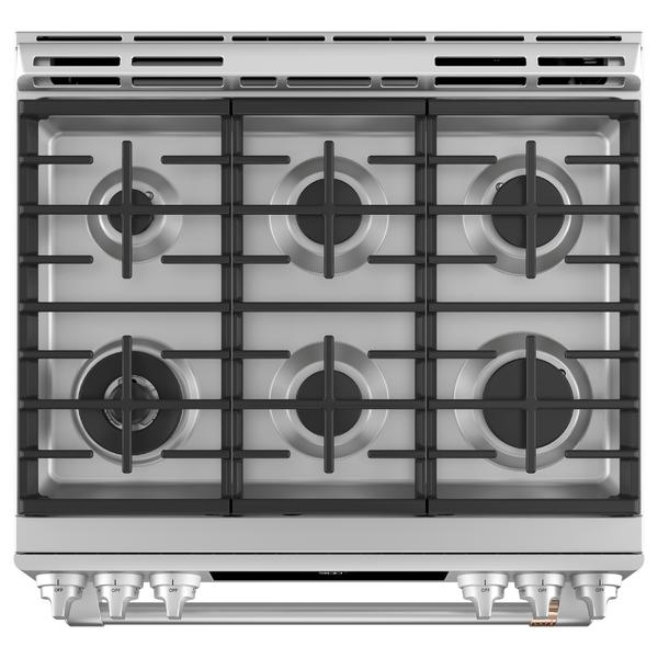 Ge Cafe C2s900p2ms1 30 Slide In Dual Fuel Convection Range W