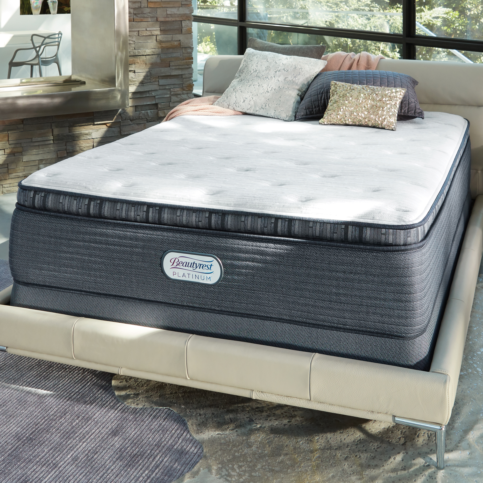 Beautyrest platinum westbrook luxury firm pillow top king mattress hotsell