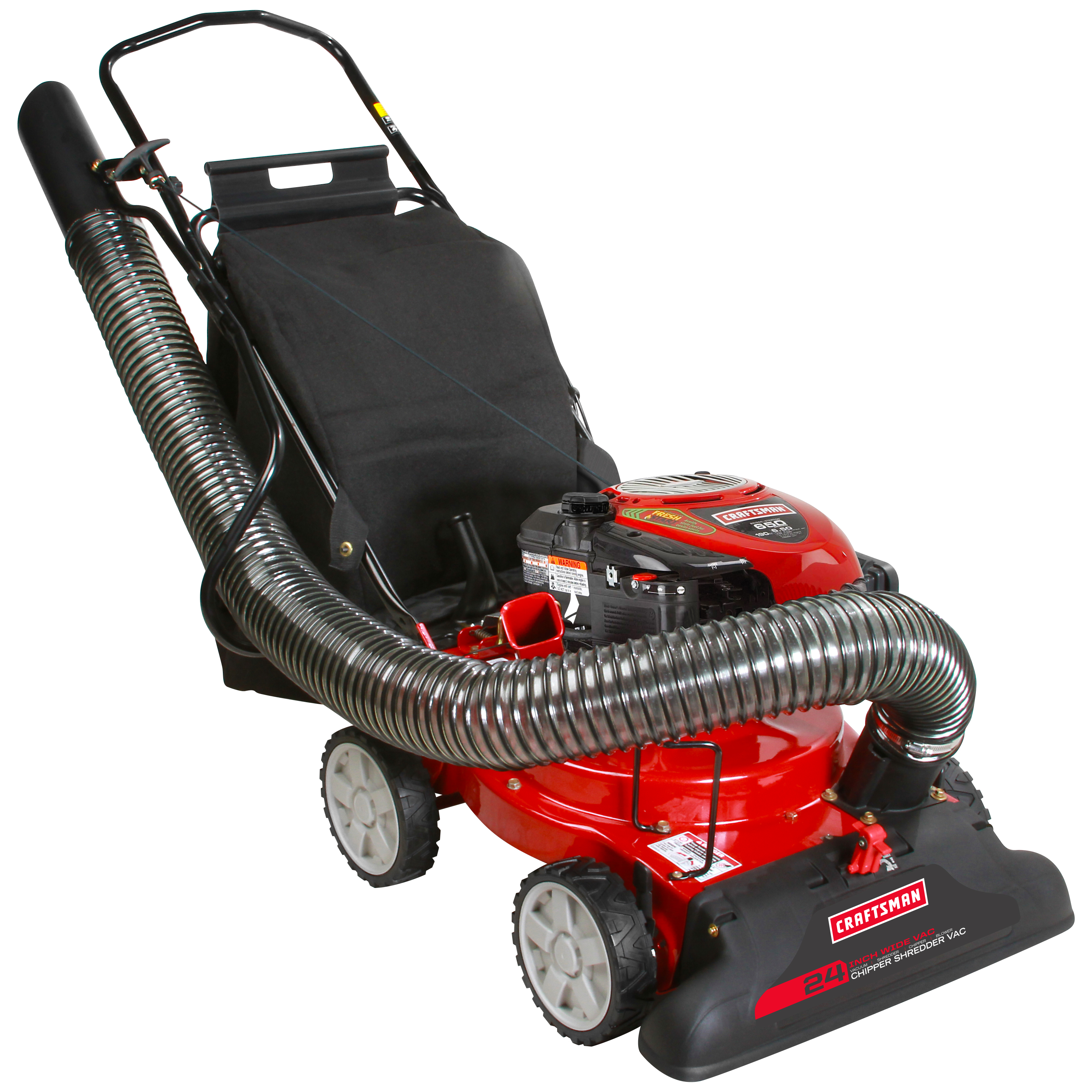 Craftsman 4 in1 Plus Power-Propelled Lawn Vacuum, Shredder, Chipper &  Blower