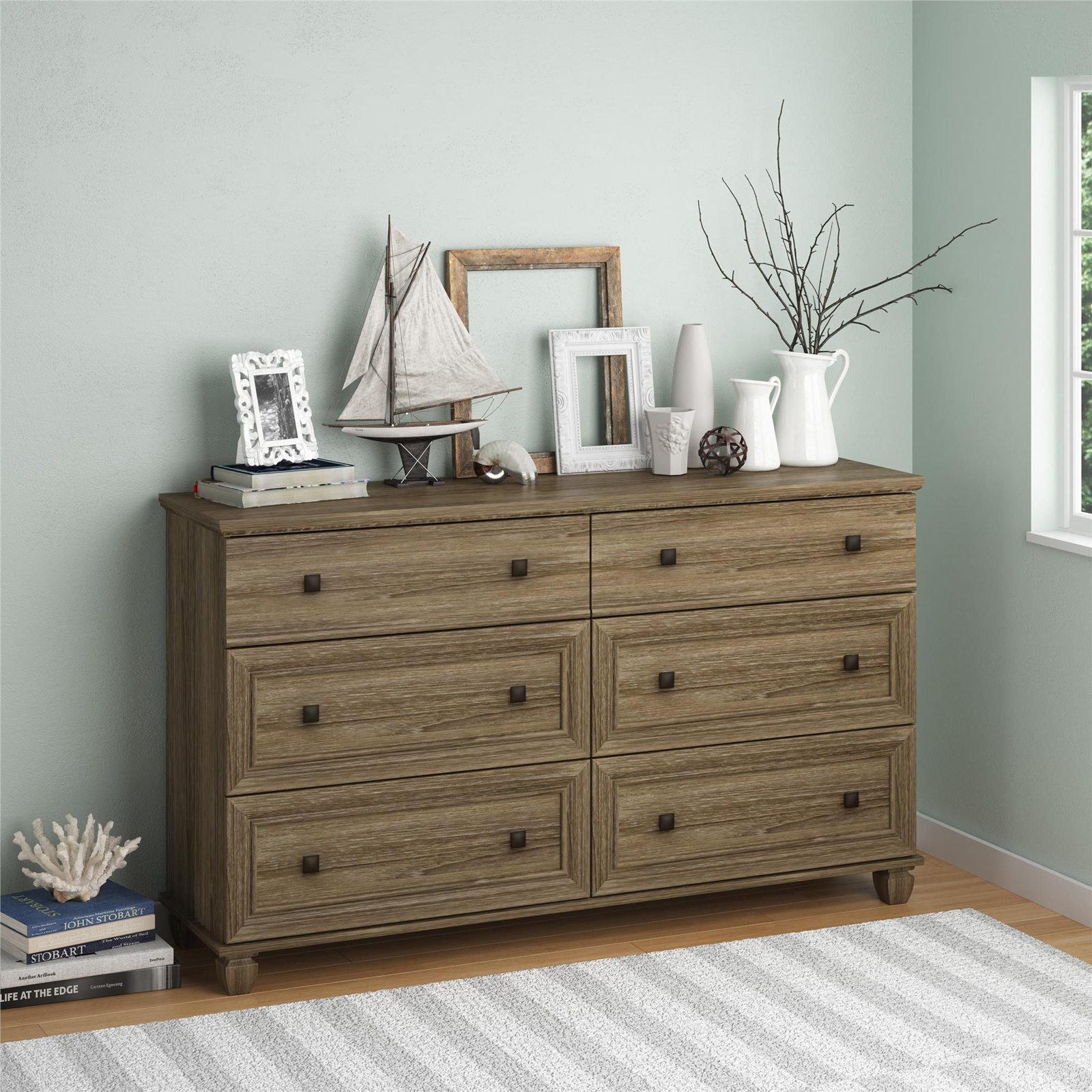 Dorel Home Furnishings 5667308pcom Hanover Creek 6 Drawer