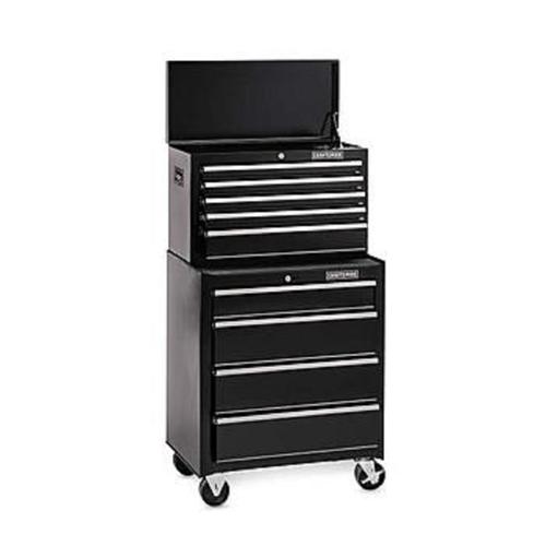 Craftsman 26 in. Wide 9-Drawer Ball-Bearing GRIPLATCH Combo | American ...