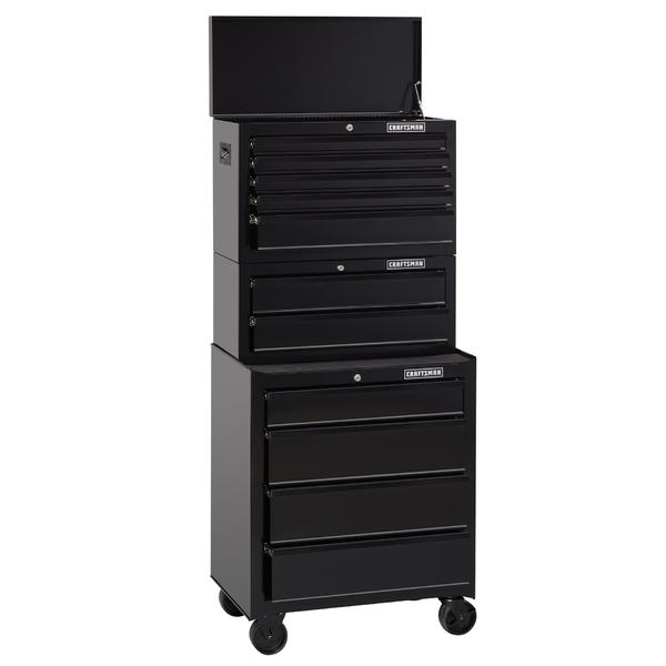 Craftsman 116078 26" 2 Drawer StandardDuty Middle Chest Black