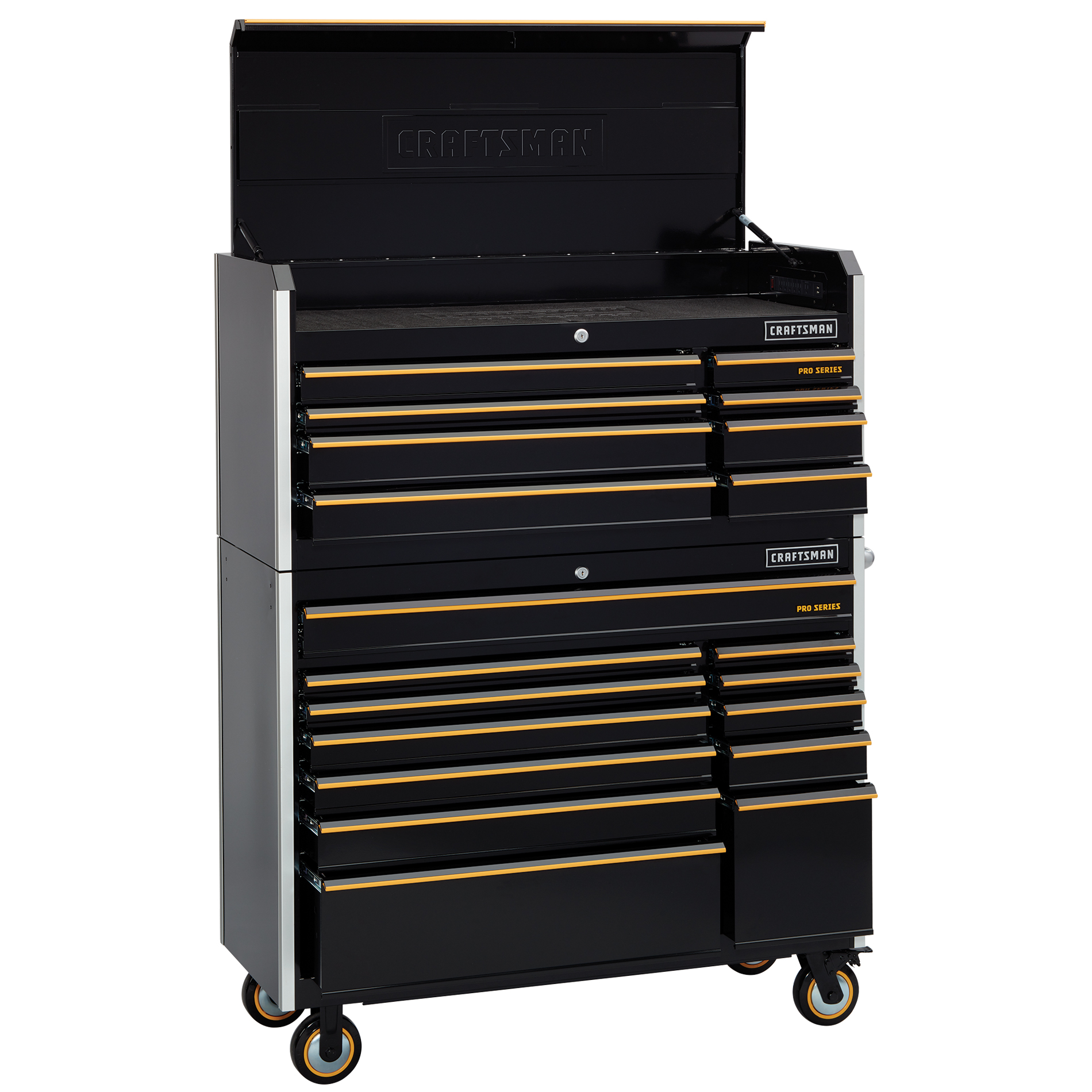 Craftsman 52 Inch Wide 20 Drawer Tool Storage Combo Black