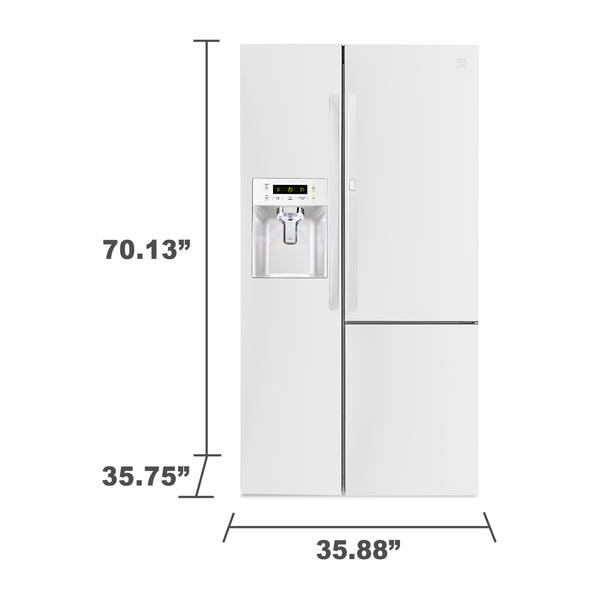 Kenmore 51832 26.1 cu.ft. Capacity SidebySide Refrigerator w/ GrabN