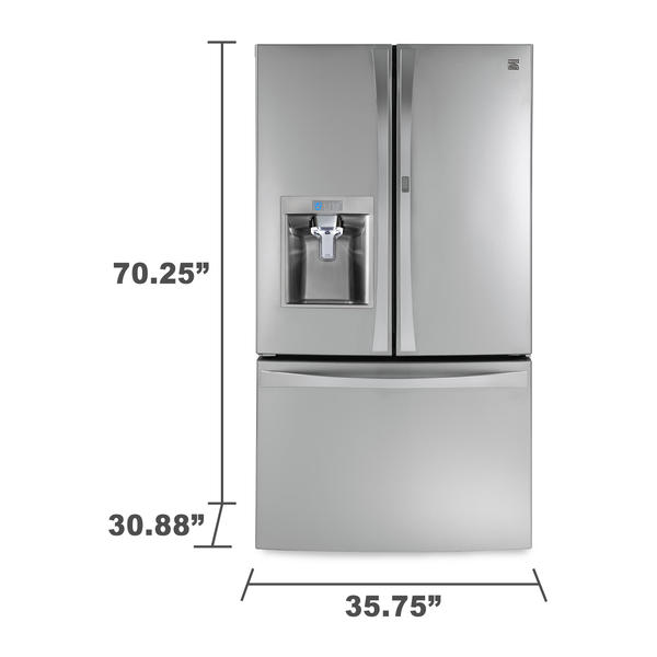 Kenmore Elite 74053 23.5 Cu. Ft. CounterDepth BottomFreezer