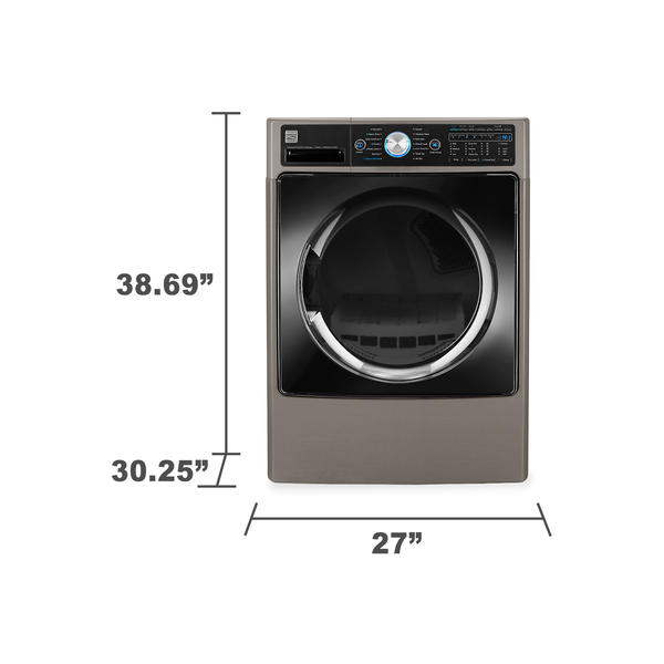 Kenmore Elite81593kenmore Elite 81593 7 3 Cu Ft Advanced Hybrid Dry Technology Heat Pump Electric Dryer W Steam Metallic Silver