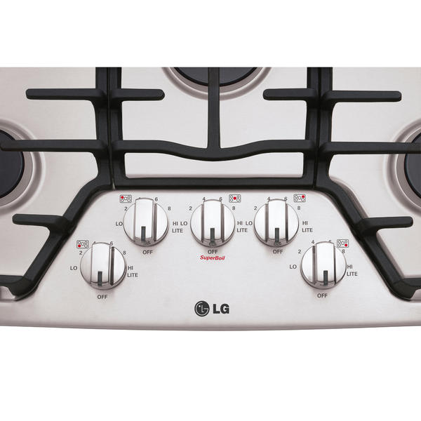 Lg Lcg3011st 30 Gas Cooktop W Superboil Stainless Steel