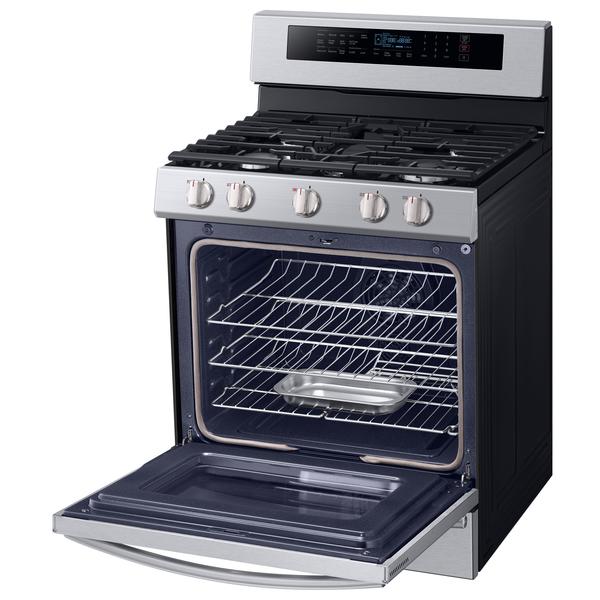 Samsung NX58M6650WS/AA 5.8 cu. ft. Freestanding Gas Range with True