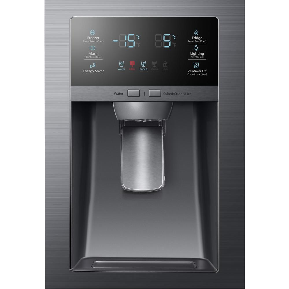 Samsung Rf30kmedbsg 29 7 Cu Ft 4 Door French Door Refrigerator Black Stainless Steel