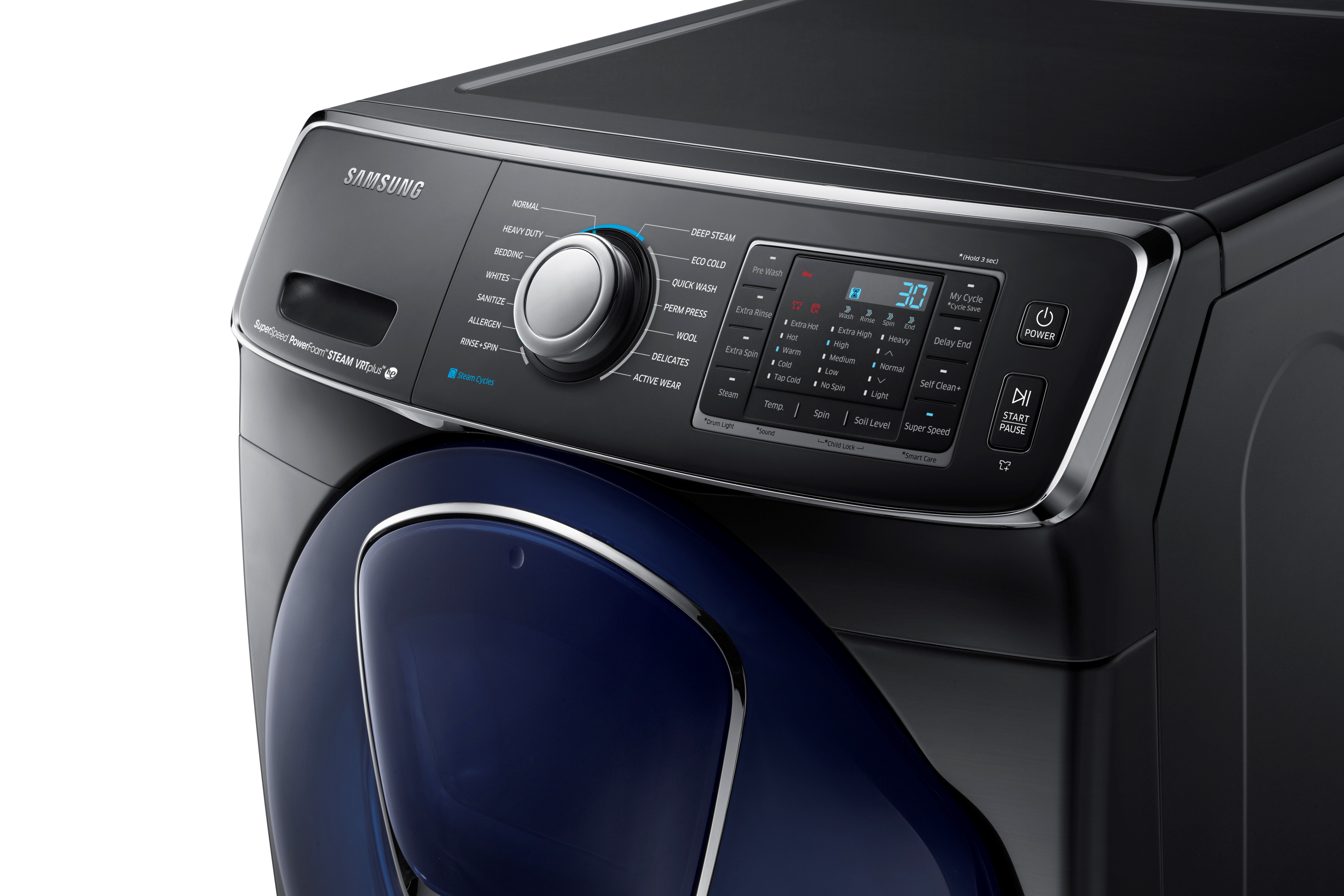Samsung Black Stainless Front Load Washer Electric Dryer WF50K7500AV DV50K7500EV 