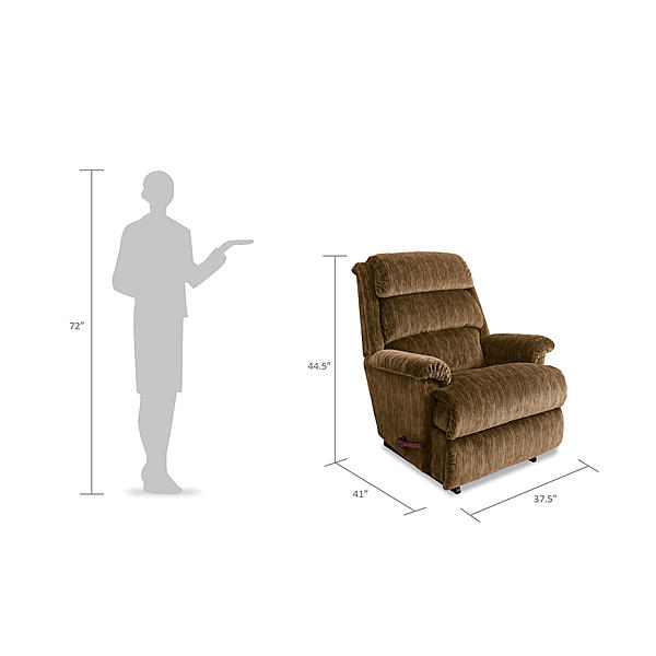 LaZBoy 010519 Astor ReclinaRocker Recliner Brown Sears Hometown