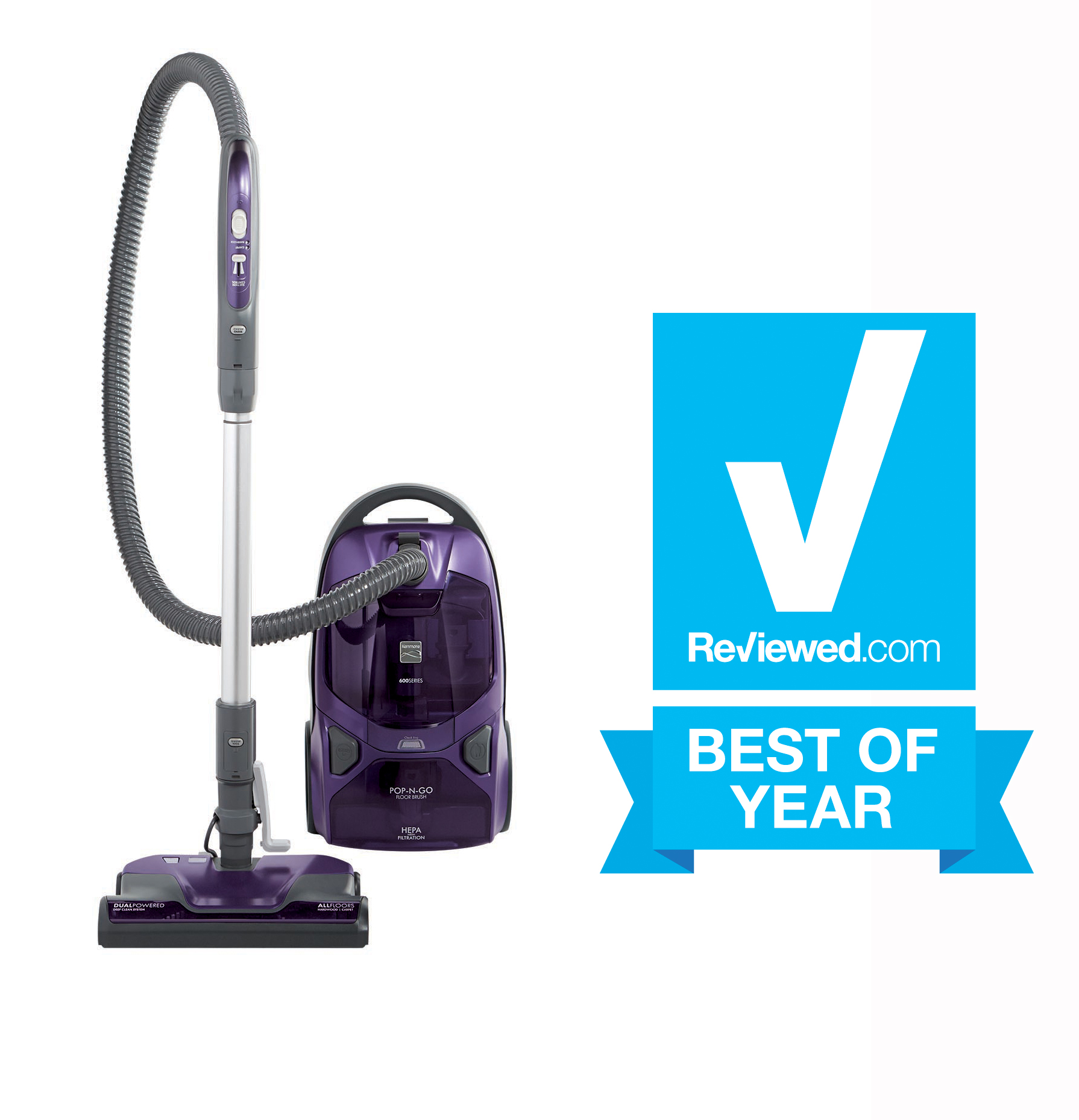 Kenmore - 81614 - 600 Series Bagged Canister Vacuum w/ Pet PowerMate -  Purple | Sears Outlet