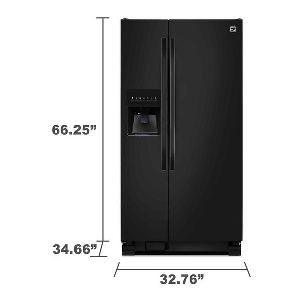Kenmore 51799 21 cu. ft. SidebySide Refrigerator Black Sears