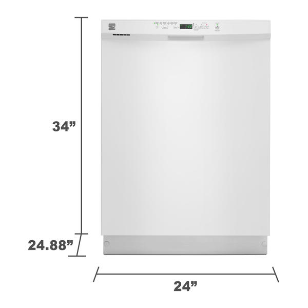 Kenmore 13092 24 Built In Dishwasher W Powerwave Spray Arm