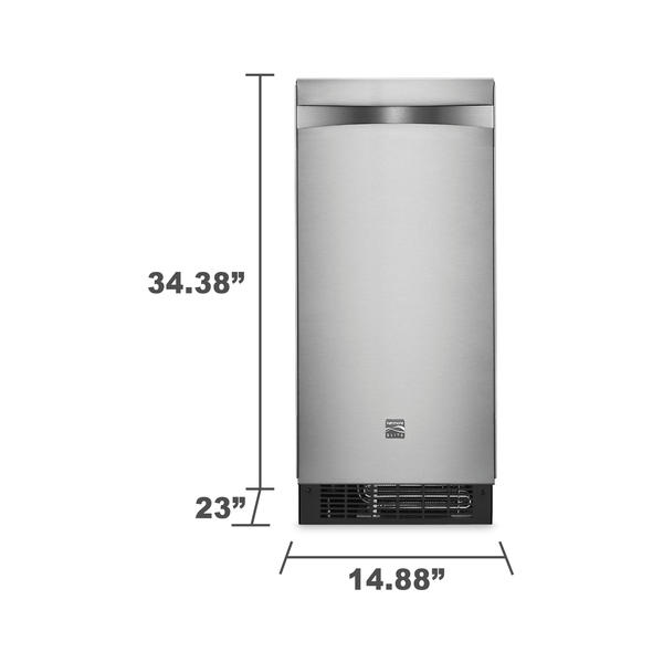 Kenmore 89553 Elite 15" Ice Maker Stainless Steel Sears Home
