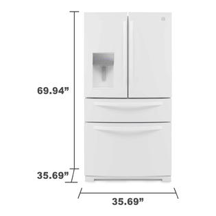 Kenmore 72382 26 2 Cu Ft French Door Refrigerator W Fresh