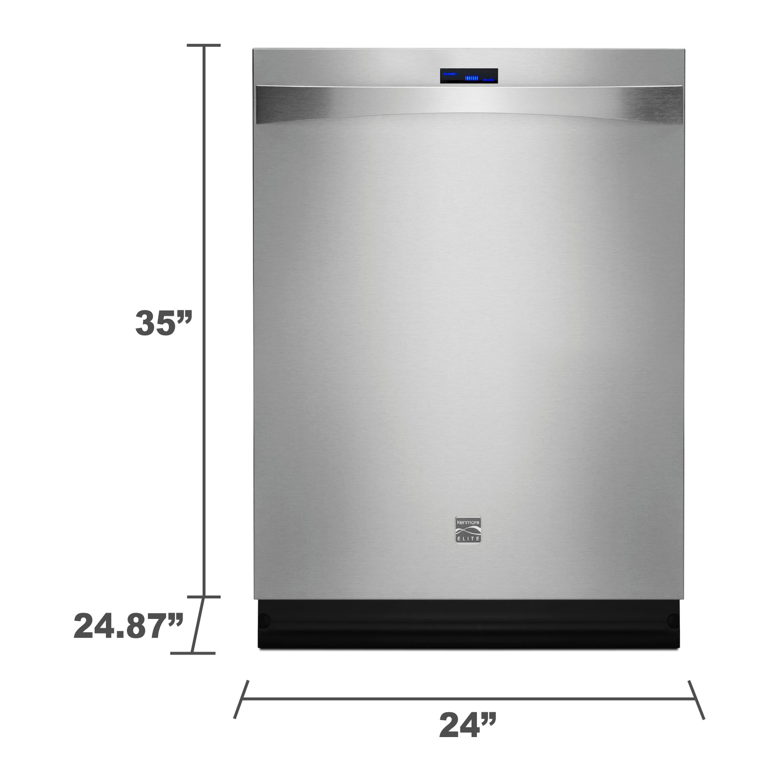 kenmore elite dishwasher dimensions