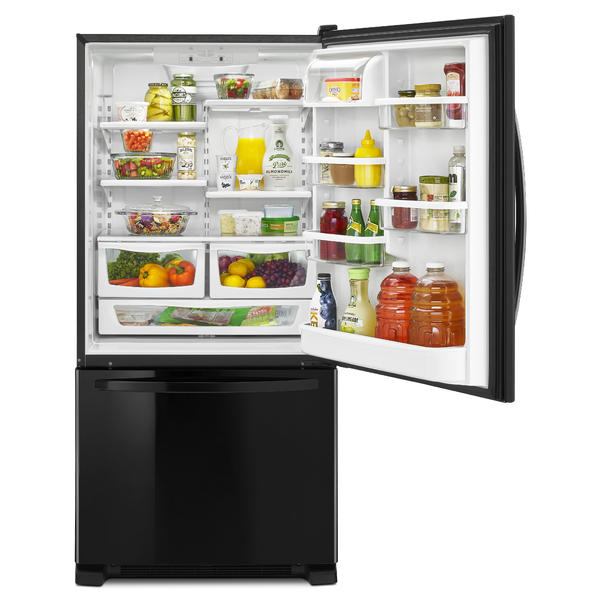 Kenmore 79349 22 cu. ft. Bottom Freezer Refrigerator Black Sears