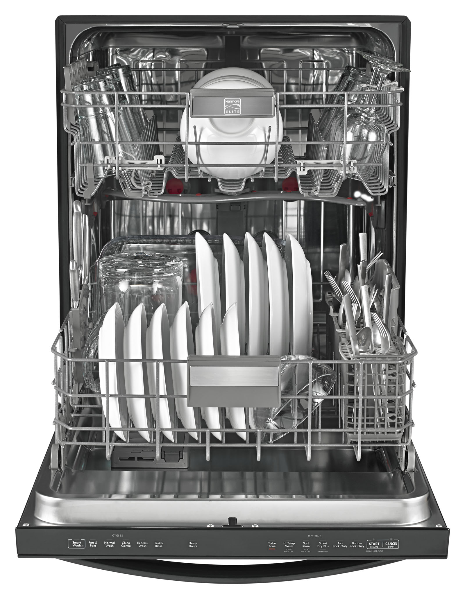 kenmore elite dishwasher black