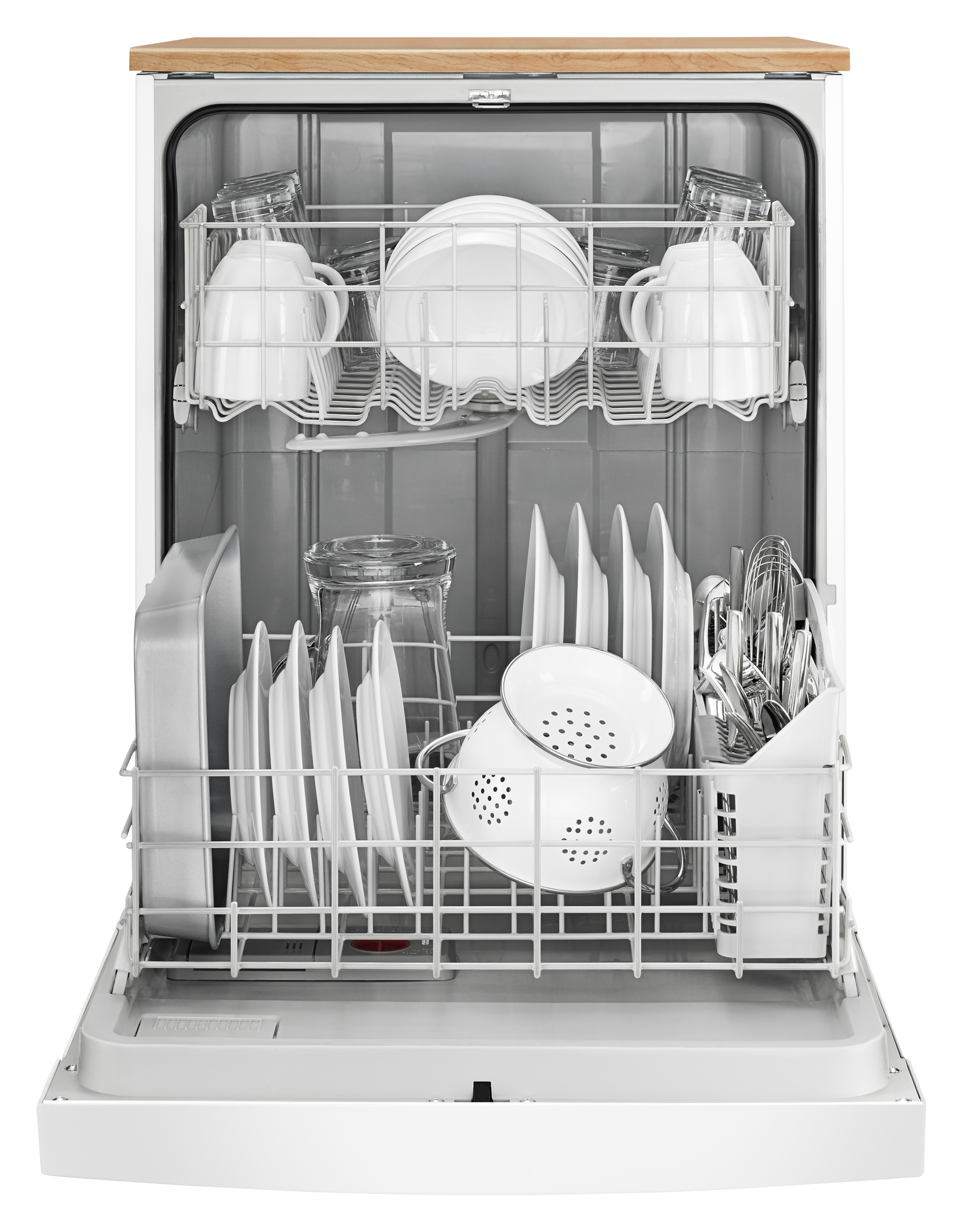 portable dishwasher with butcher block top