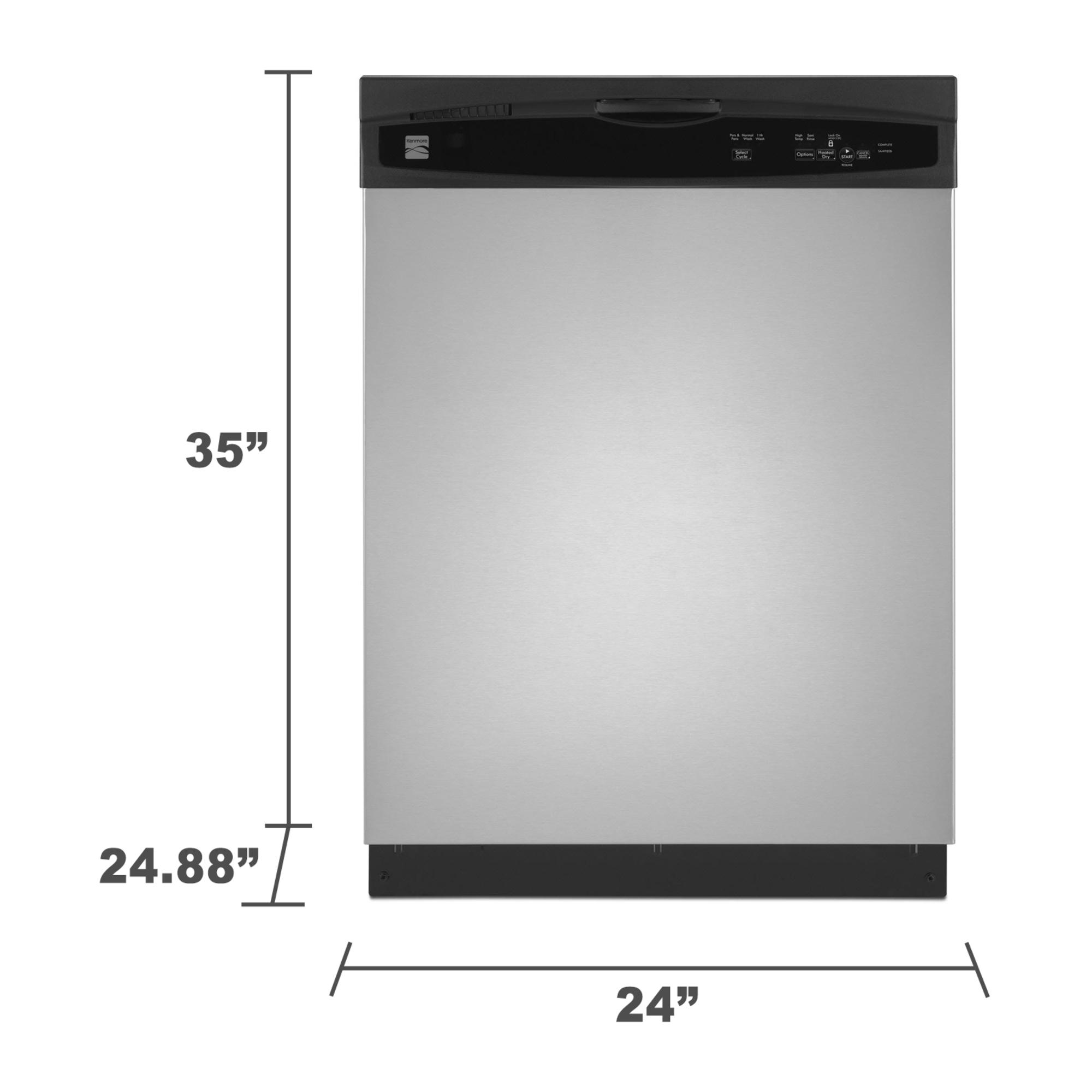 Kenmore 13003 24 Built In Dishwasher Stainless Steel