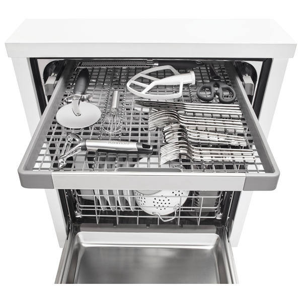 Kenmore 14572 24" BuiltIn Dishwasher with Third Rack White Sears