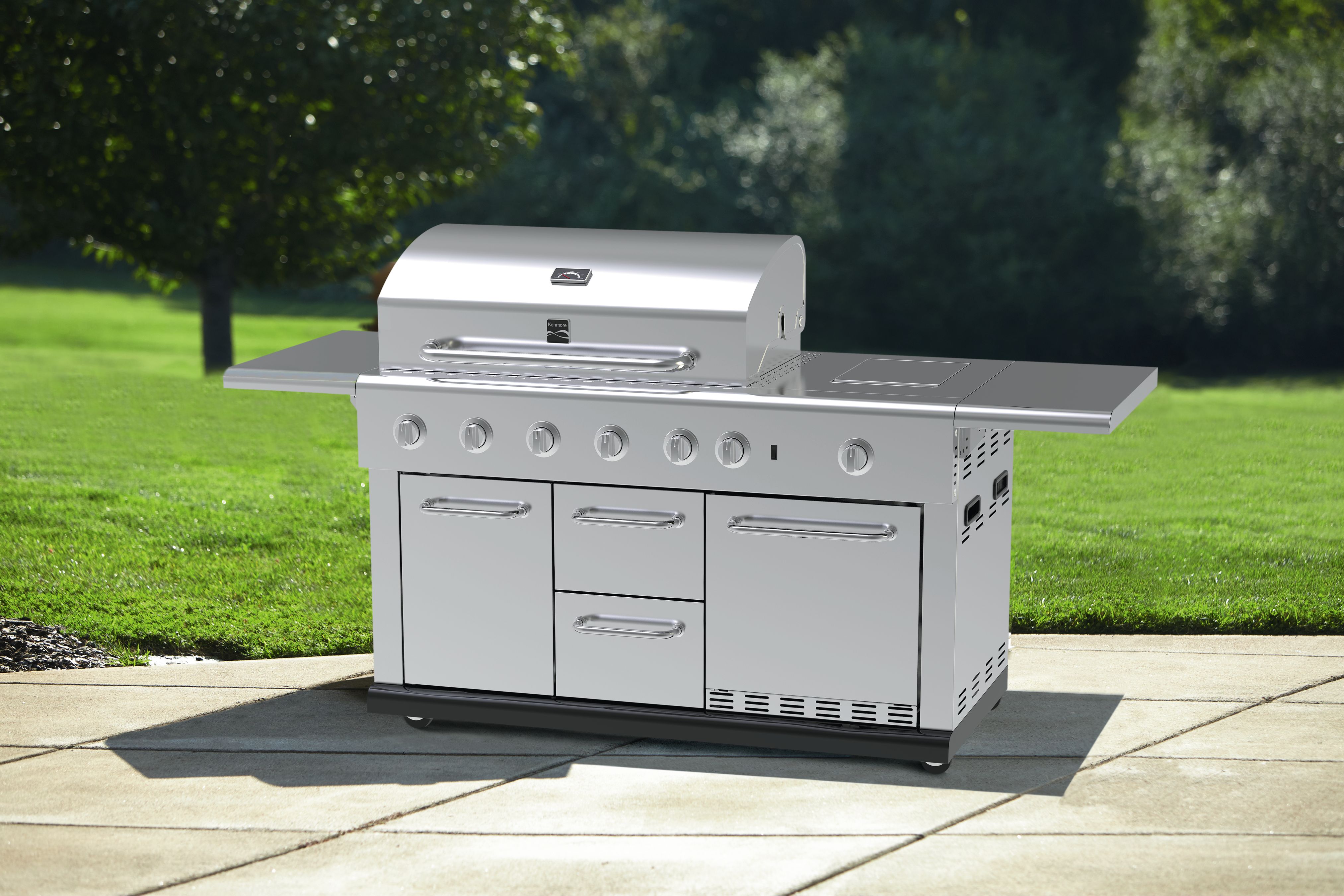 Kenmore 13920153510 Island Grill with Refrigerator