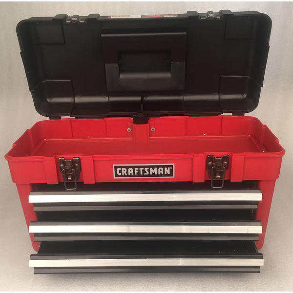Craftsman 35547 23 3 Drawer Portable Tool Chest Red Black