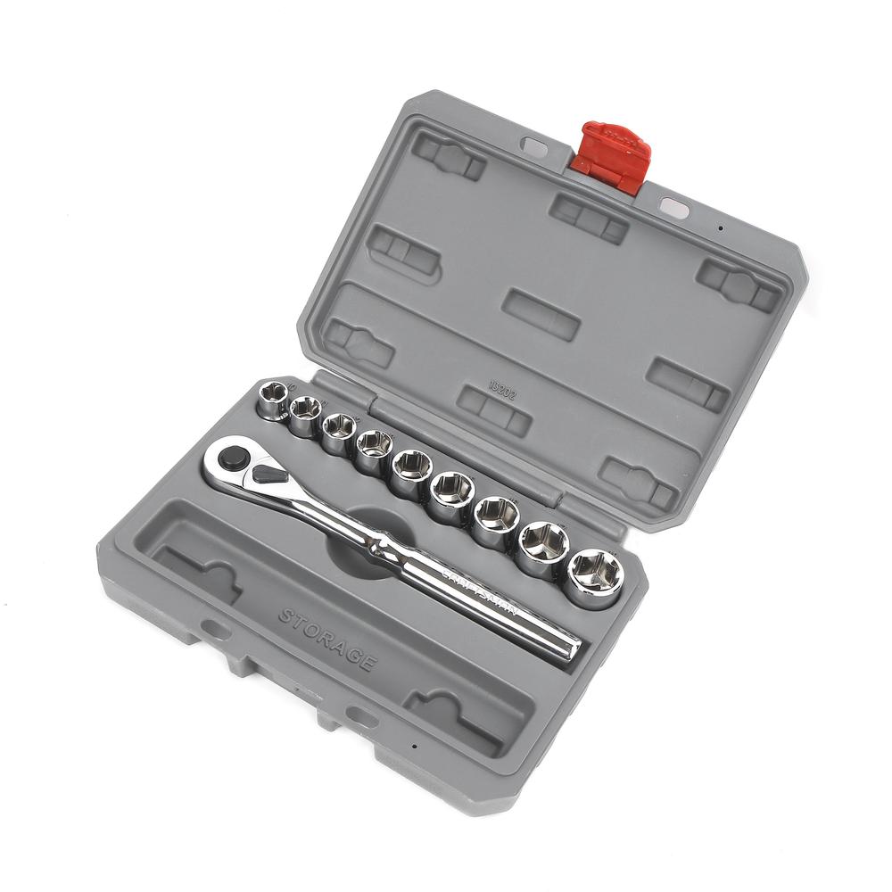 NEW Craftsman 13 pcs 3/8" SAE Standard Dual Marked Laser Socket Wrench Set 6pt 