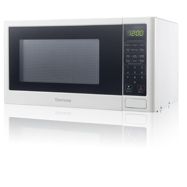 Kenmore 73772 0 9 Cu Ft Countertop Microwave White Sears