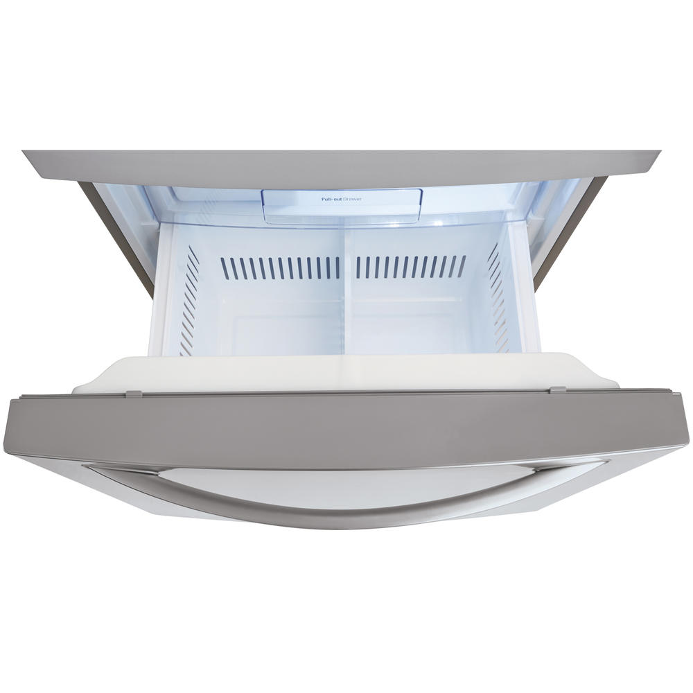 Lg Ldcs24223s 24 1 Cu Ft Bottom Freezer Refrigerator Stainless Steel