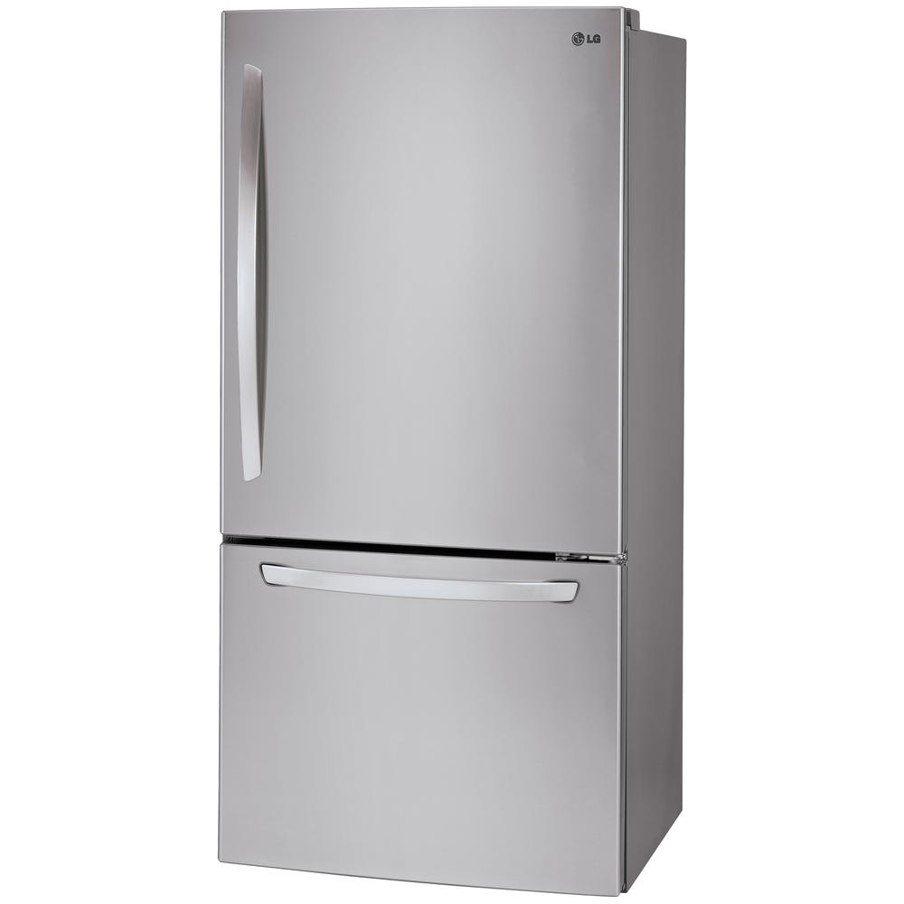 Lg Ldcs24223s 24 1 Cu Ft Bottom Freezer Refrigerator Stainless Steel