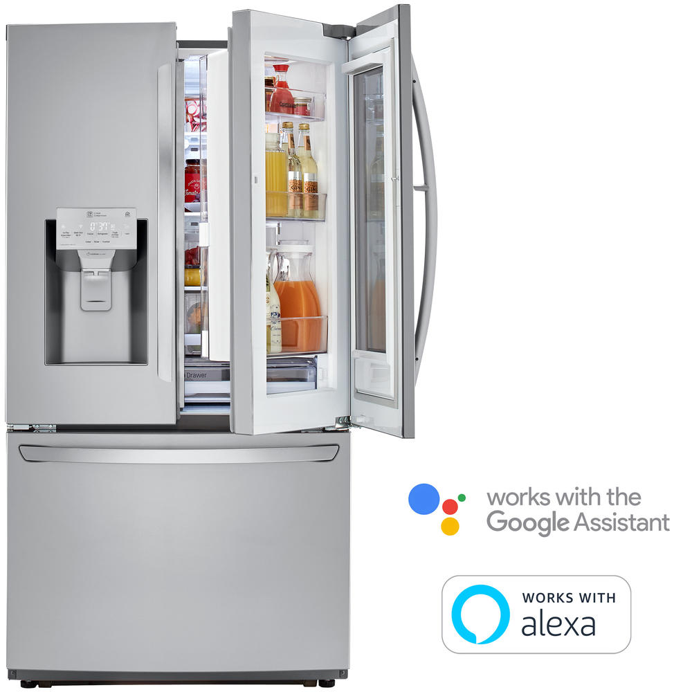 Lg Lfxc22596s 21 9 Cu Ft Smart Door In Door Refrigerator W Instaview Stainless