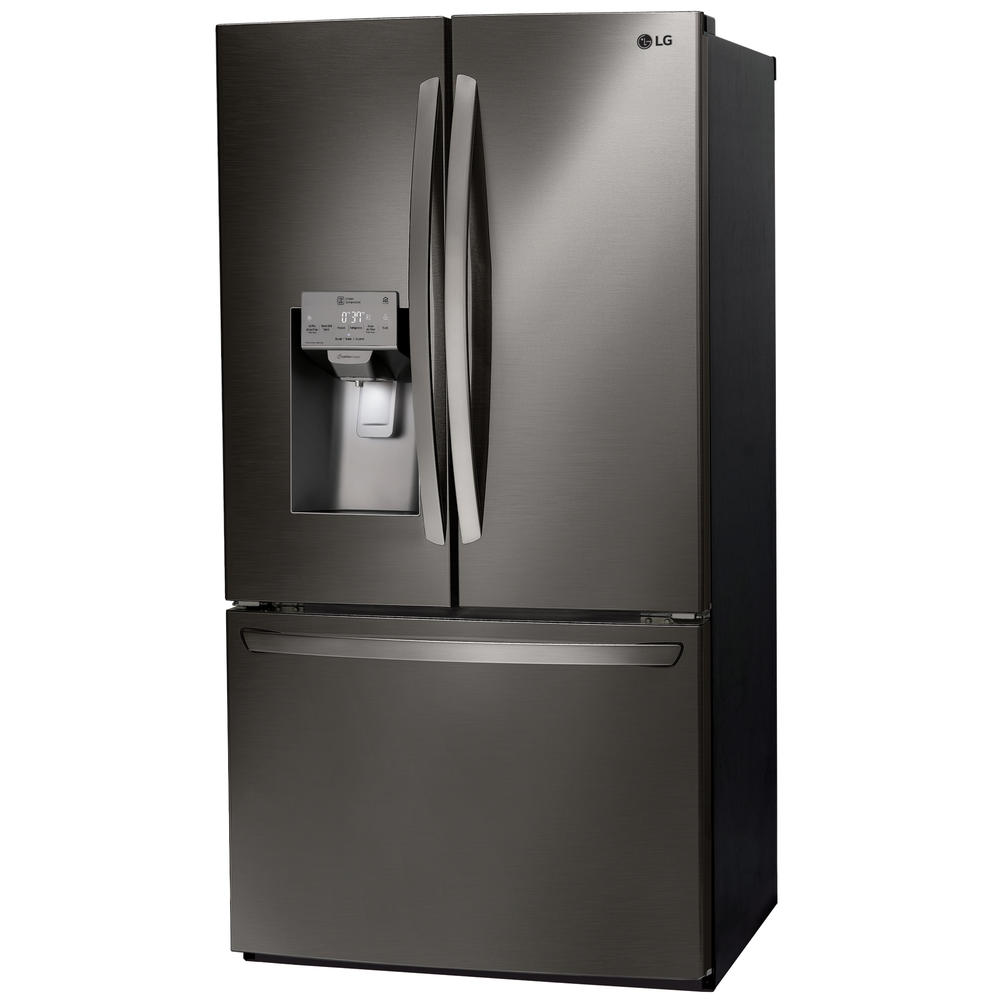 Lg Lfxc22526d 22 1 Cu Ft Counter Depth French Door Refrigerator Black Stainless Steel
