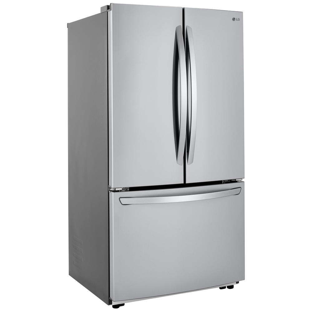 Lg Lfcc22426s 22 8 Cu Ft 3 Door French Door Counter Depth Refrigerator Stainless Steel