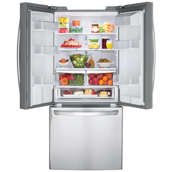 LG LFDS22520S 21.8 cu. ft. 3-Door French Door Refrigerator w/Water ...