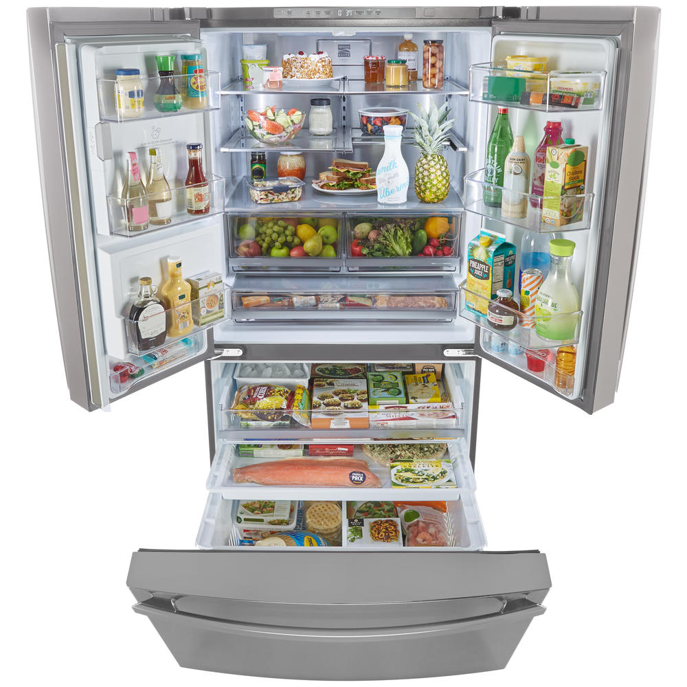 Kenmore Elite 74405 29 7 Cu Ft Extra Large Capacity French Door Refrigerator Fingerprint Resistant Stainless Steel