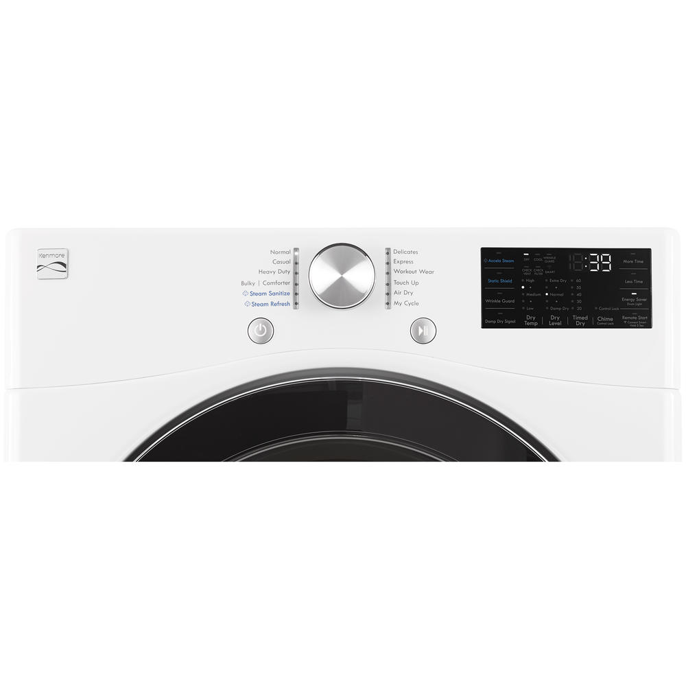 Kenmore 81562 7 4 Cu Ft Smart Wi Fi Enabled Electric Dryer W Steam White