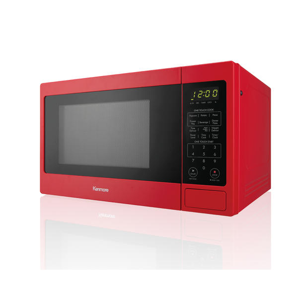 Kenmore 70918 0 9 Cu Ft Countertop Microwave Oven Red Sears