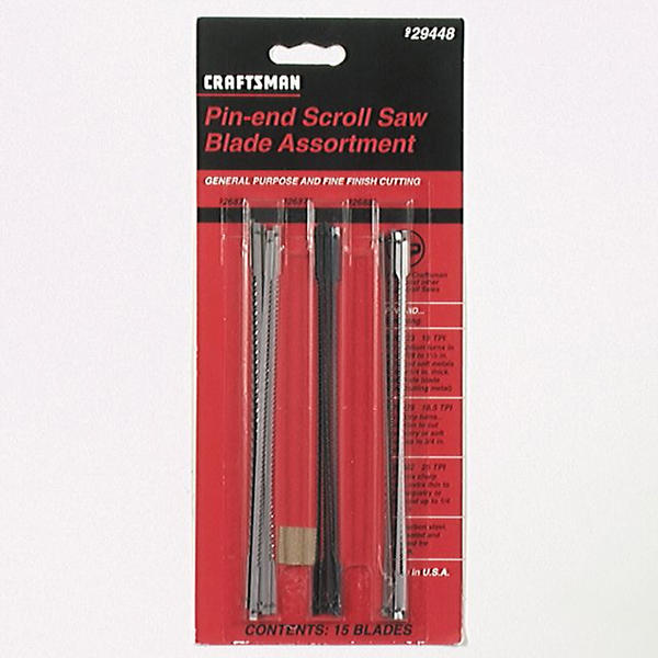 Craftsman 29448 Pin End Scroll Saw Blade Assortment Pack(Repl 26889