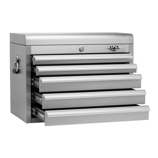 Viper Tool Storage V2605ssc 26 Inch 5 Drawer 304 Stainless Steel