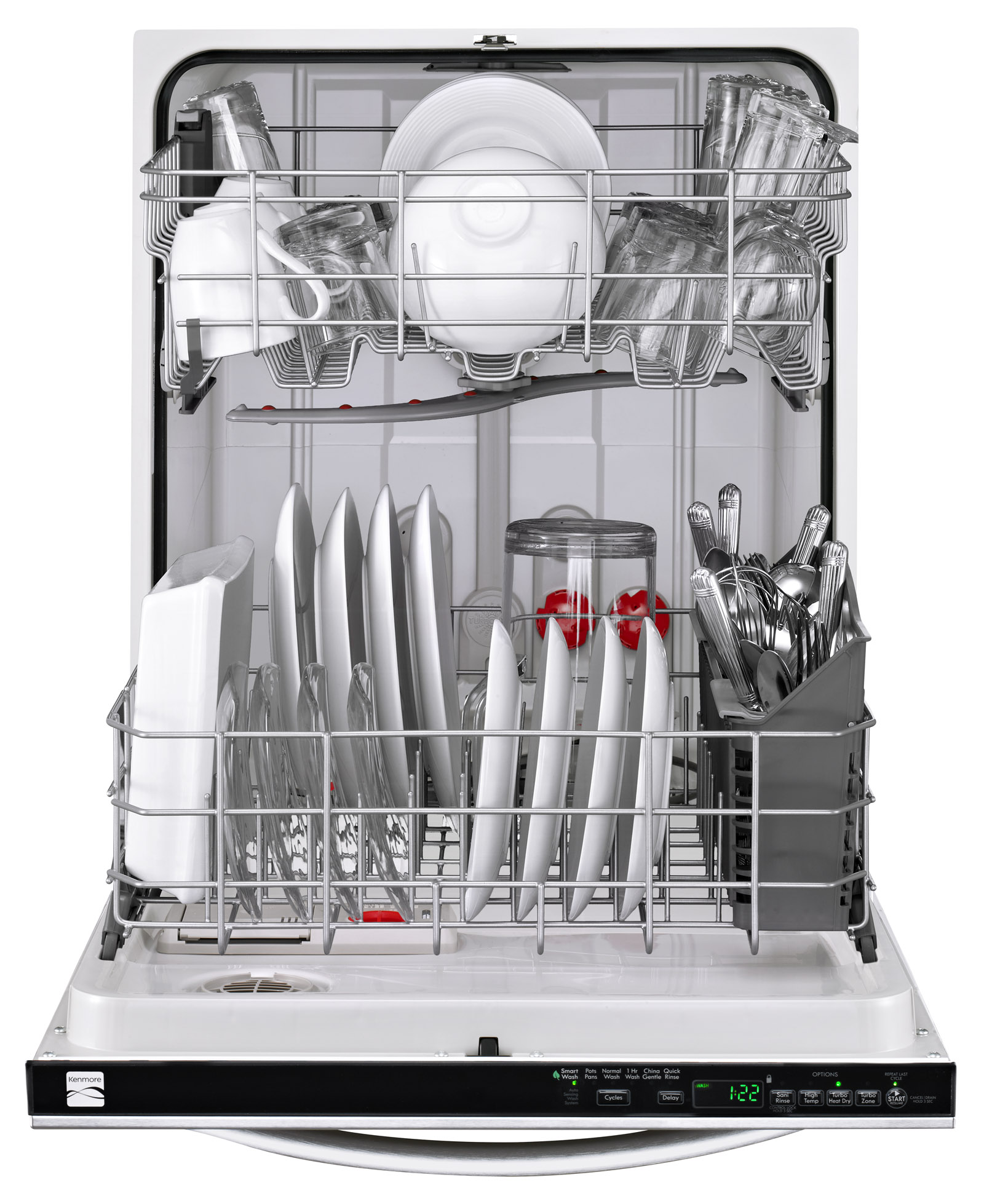 Kenmore 13493 24 Built In Dishwasher W Powerwave Spray Arm