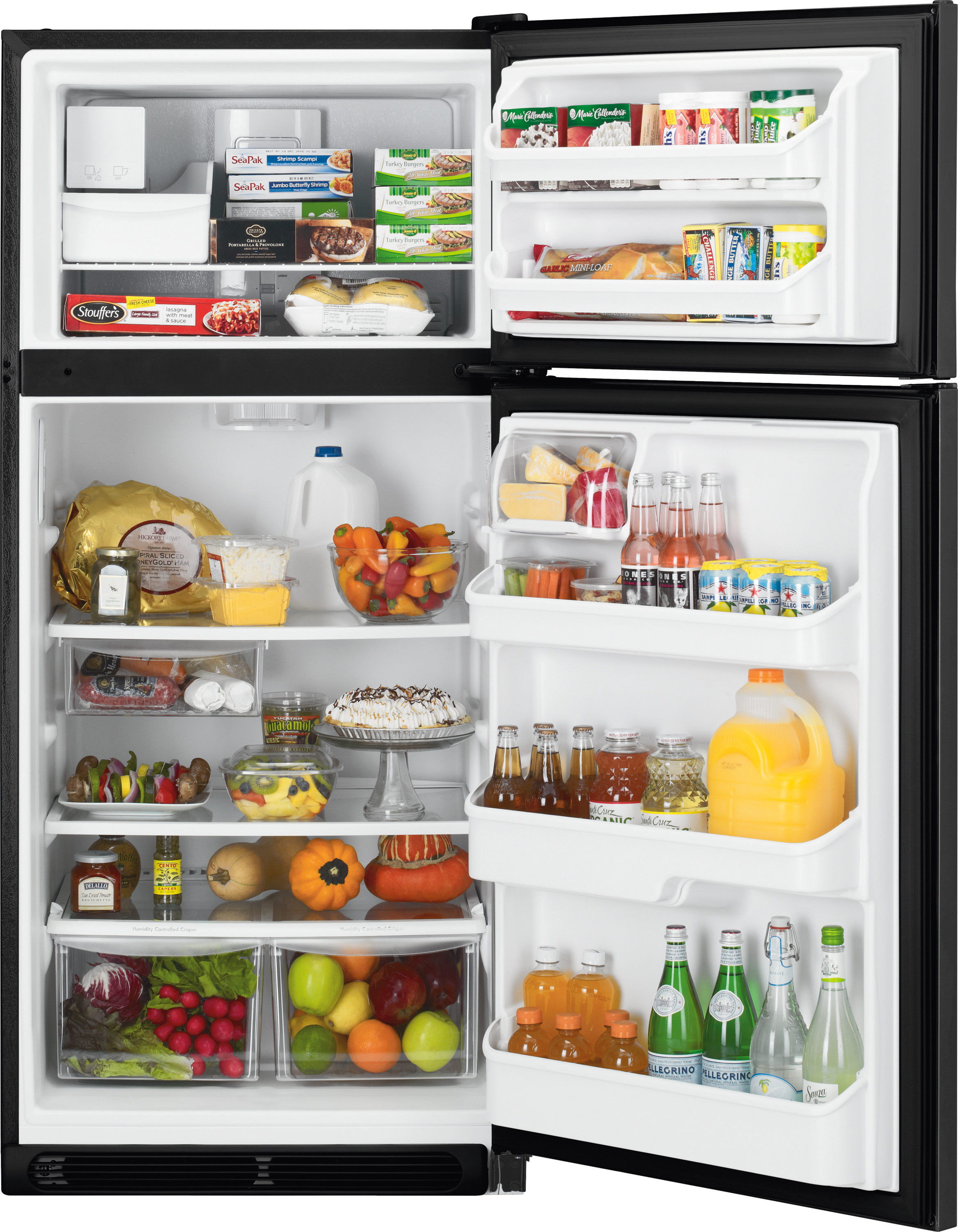 Kenmore 70609 18 Cu Ft Top Freezer Refrigerator Black